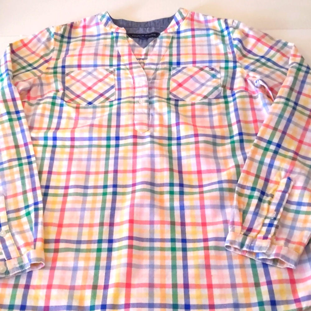 Tommy Hilfiger Women's Plaid Tunic Top